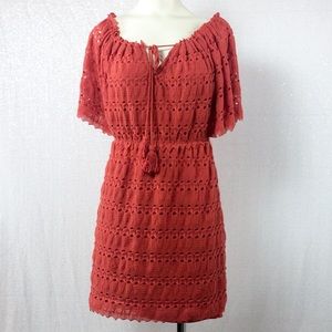Max Studio Dress Dolman Sleeve Lace Detail sz S
